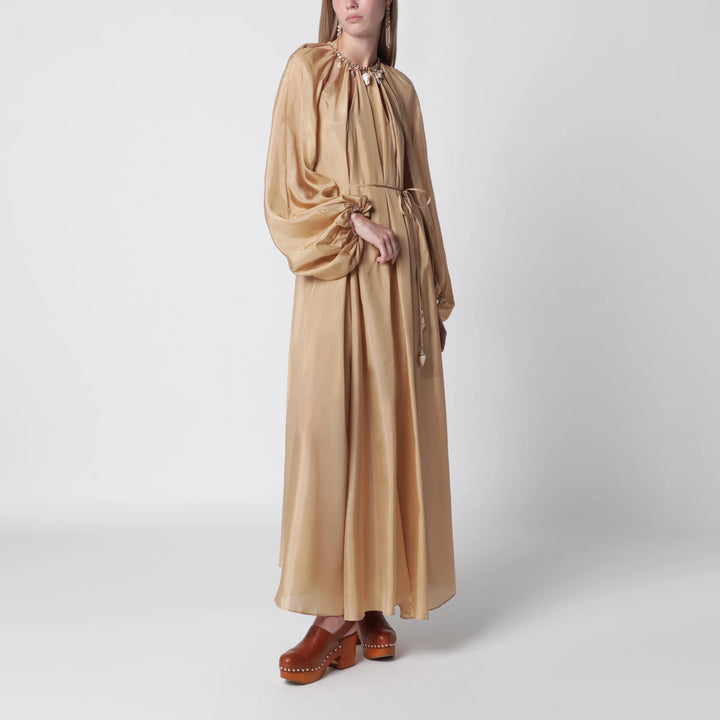 ZIMMERMANN - Mahon maxi dress in silk habotai champagne