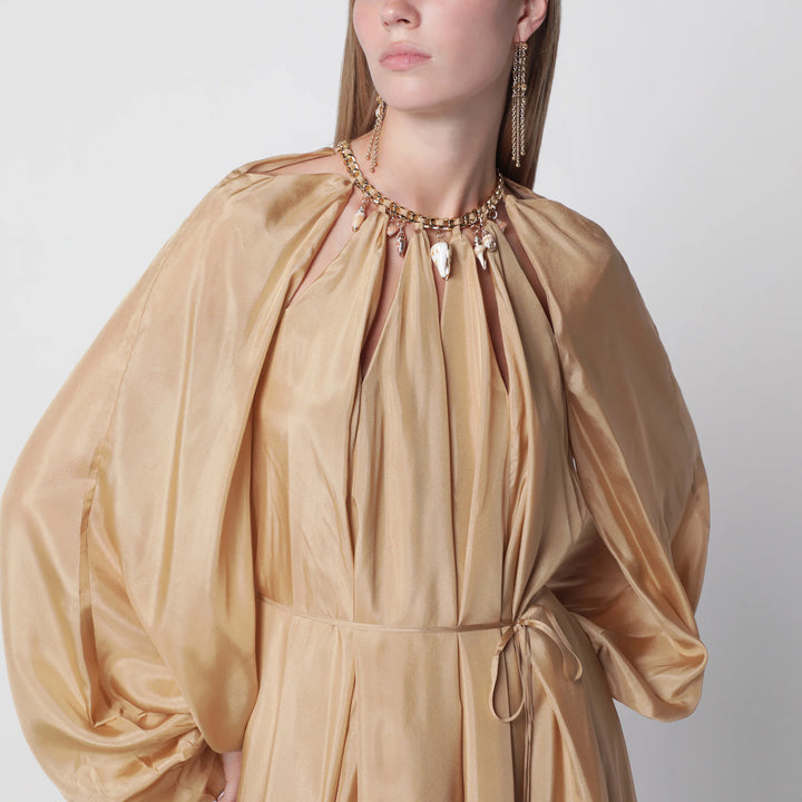 ZIMMERMANN - Mahon maxi dress in silk habotai champagne