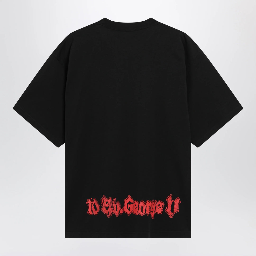 Balenciaga - Salon de Couture cotton jersey T-shirt in black