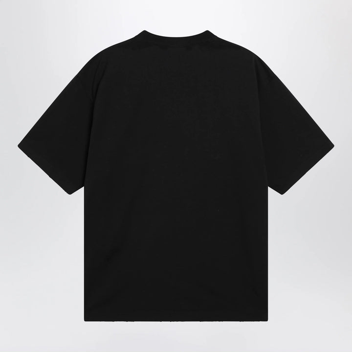 Balenciaga - Black oversized T-shirt with logo print