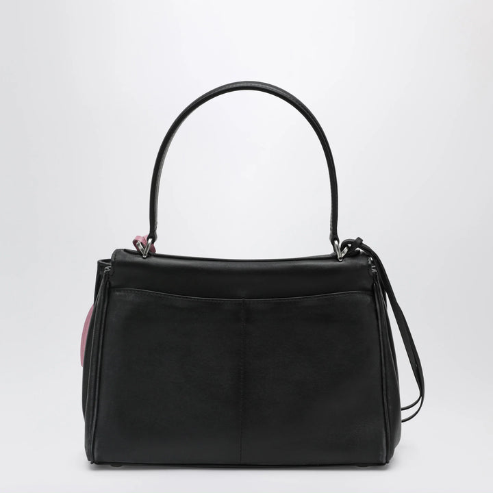 Balenciaga - Small black Rodeo bag in smooth calf leather with charm