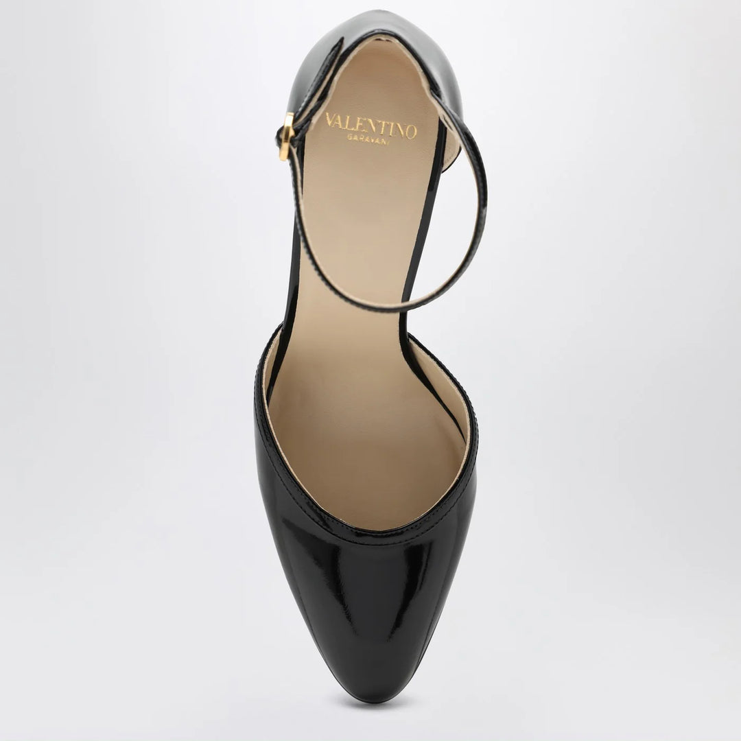 Valentino Garavani - Hi Dolly black patent leather pumps