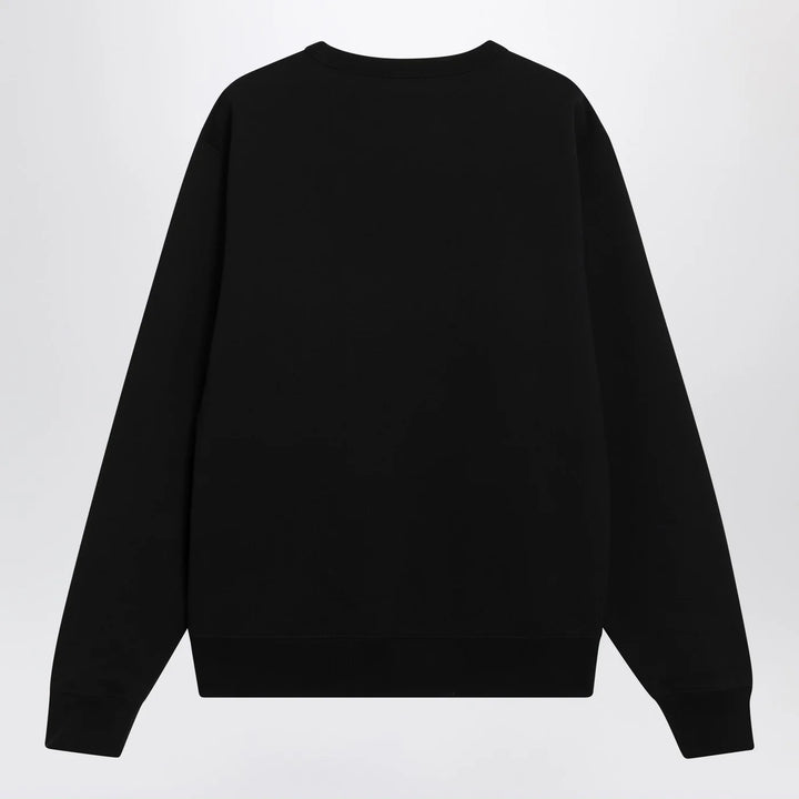 Burberry - Black slim cotton terry-effect sweatshirt