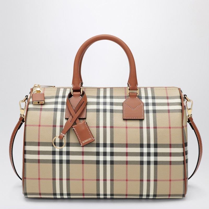 #N/A Burberry - Medium bowling bag with Check pattern - One size Brand