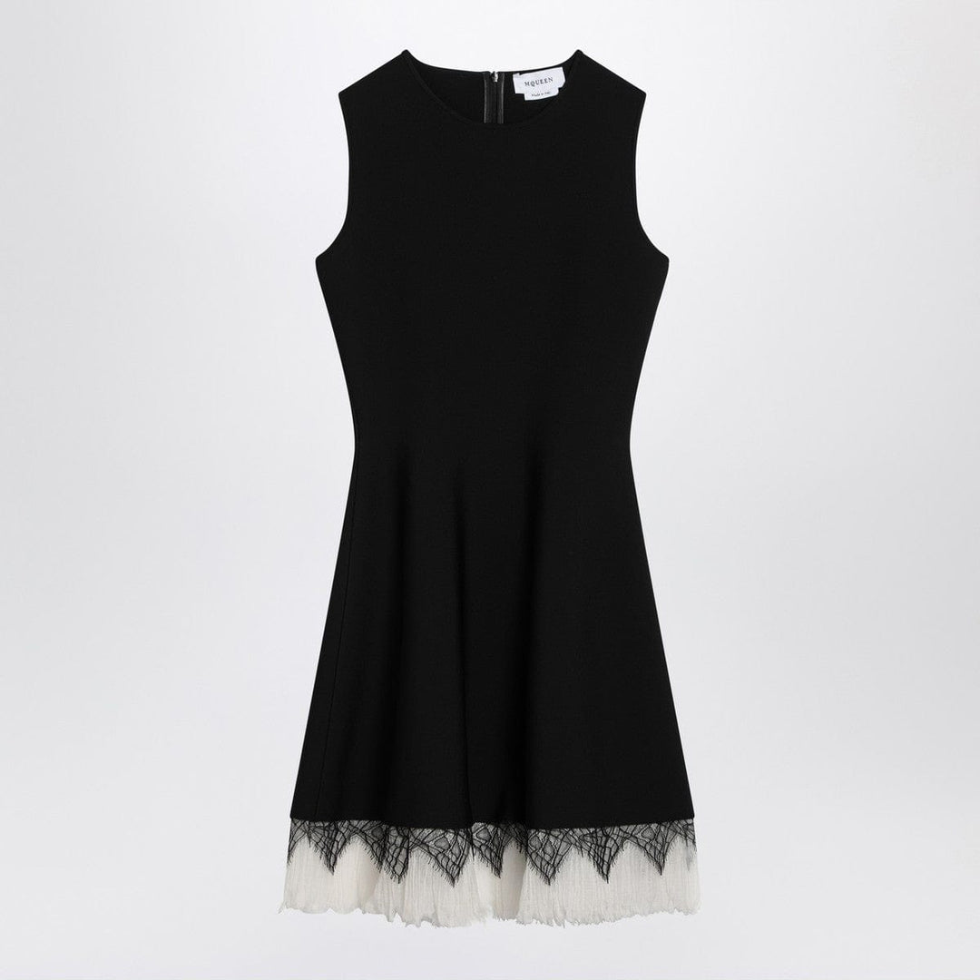 Dresses XS Alexander McQueen Dress with black/ivory spiderweb lace Brand