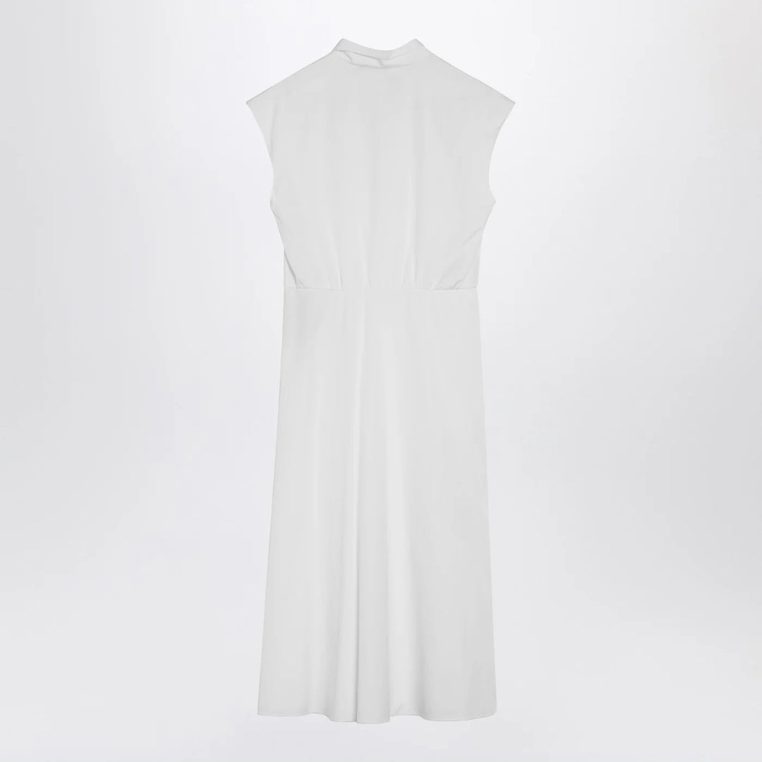 Valentino - White midi dress with Sangallo embroidery