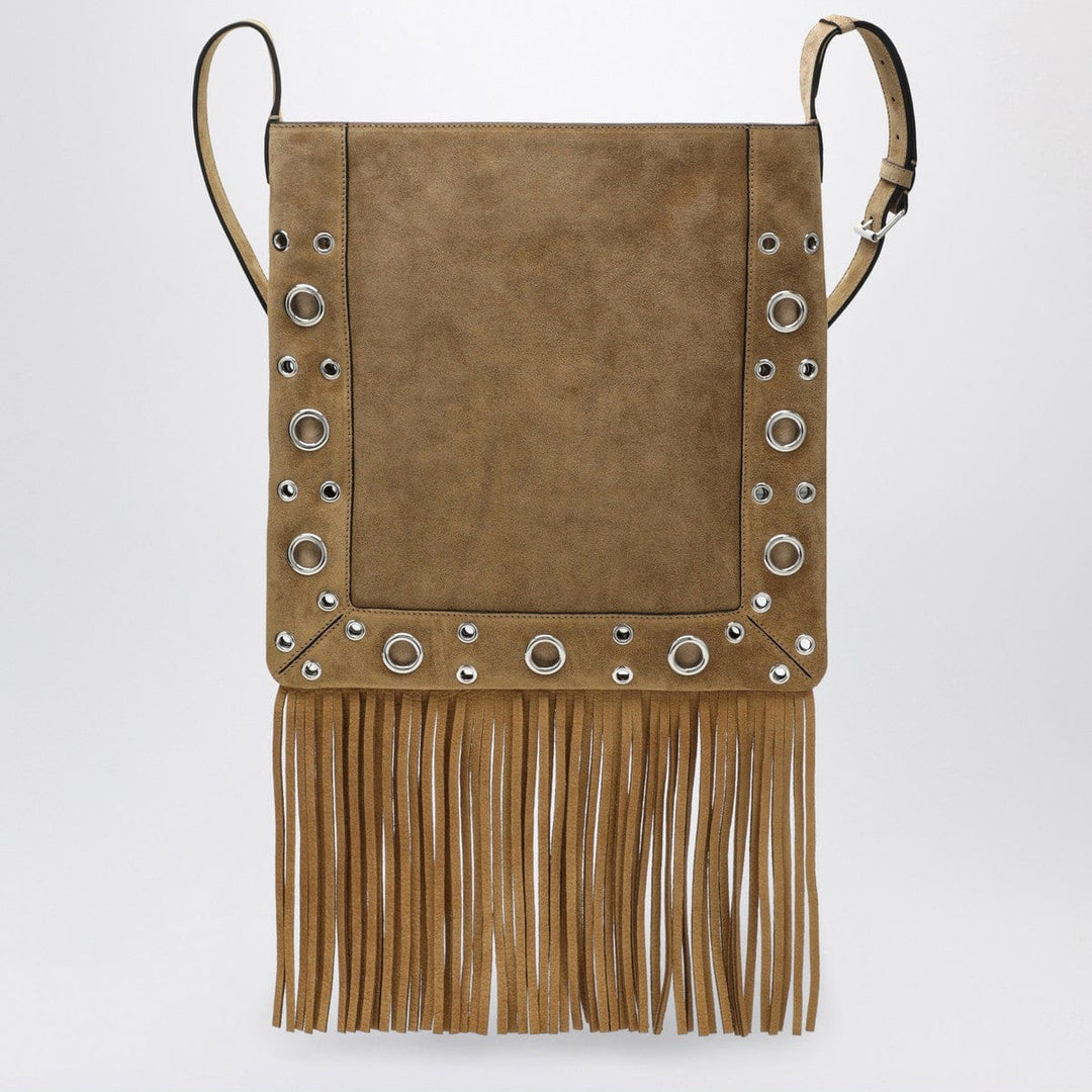 Valentino Garavani Beige Nellcôte bag in suede with fringes