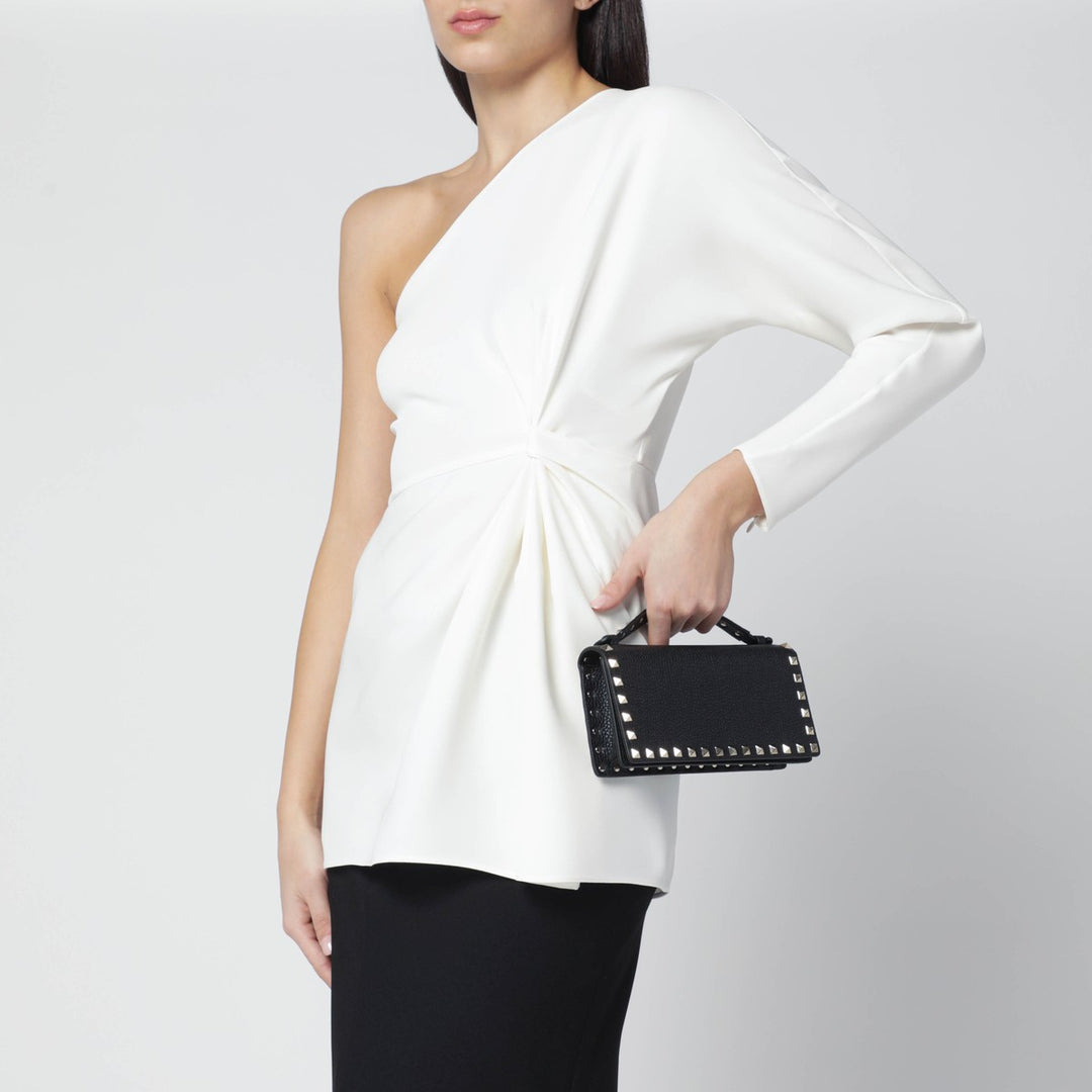 Valentino Garavani Black Rockstud chain wallet