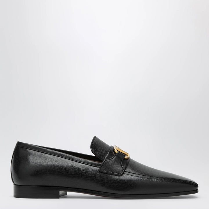 Valentino Garavani - Black Vlogo Signature goatskin loafers