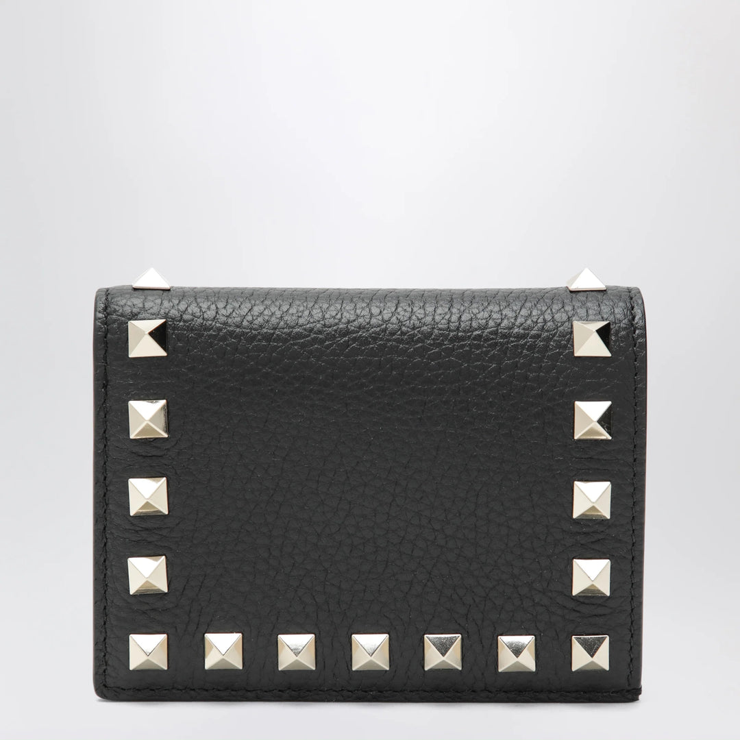 Valentino Garavani - Black Rockstud leather wallet