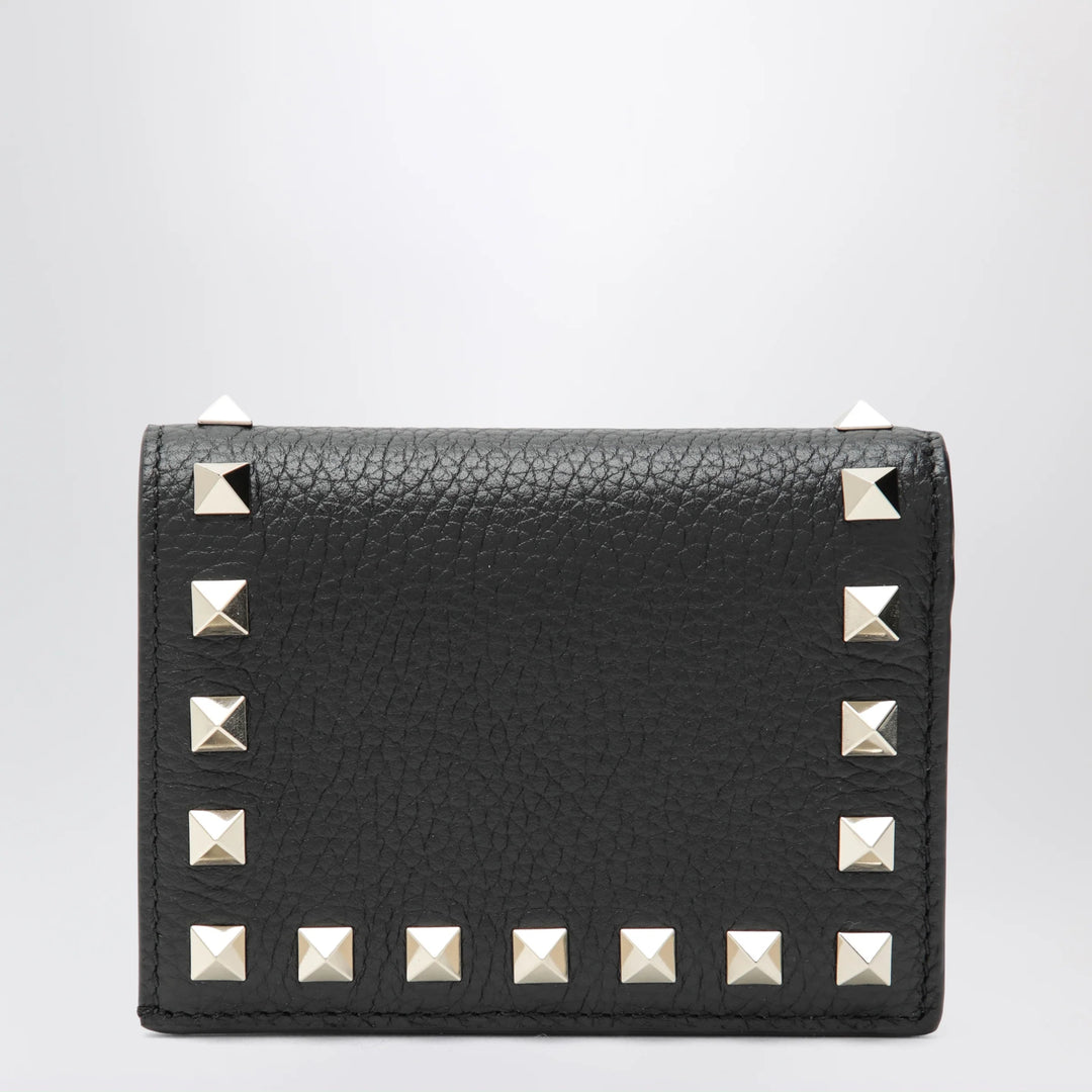 Valentino Garavani - Black Rockstud leather wallet