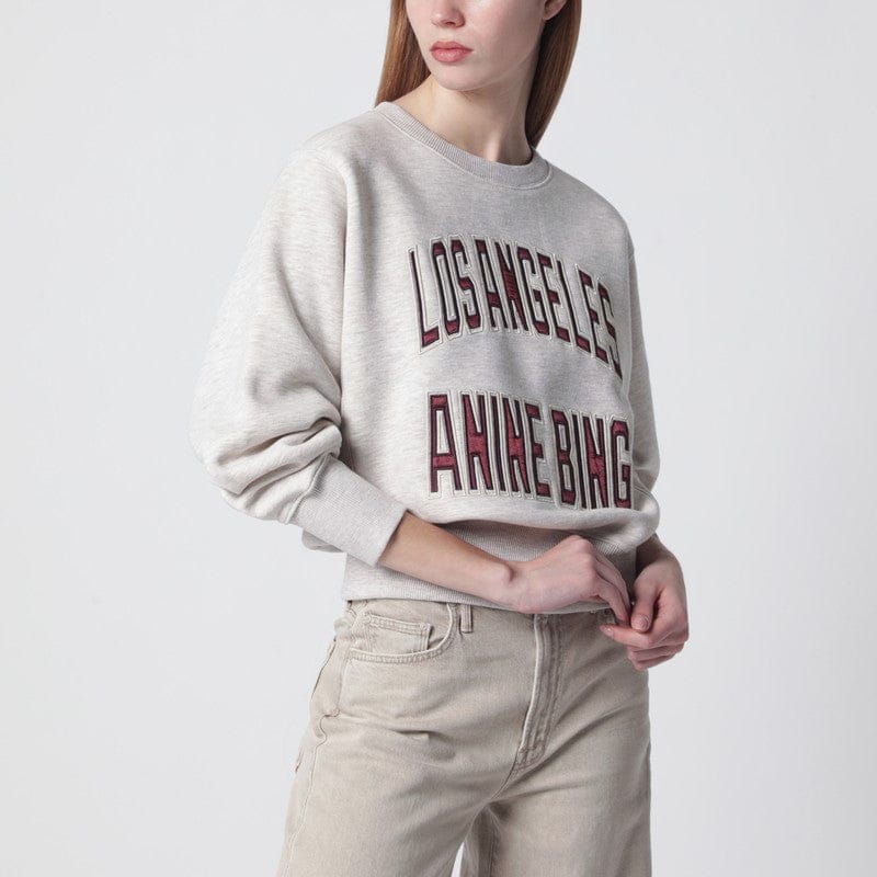 Shirts & Tops ANINE BING - Harry Shrunken La beige melange sweatshirt - S Brand