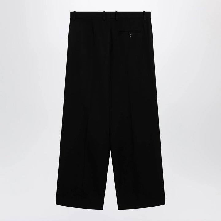 Balenciaga - Wide-leg tailored trousers in black twill