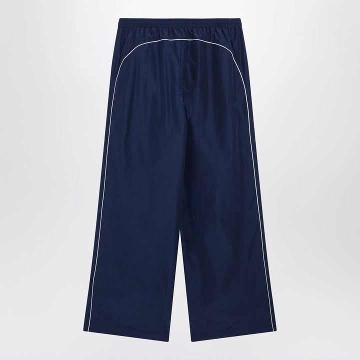 Balenciaga - Bodies track pants in dark navy poplin
