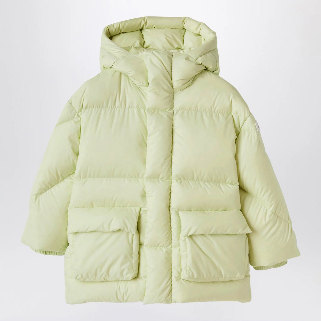 Il Gufo - Long down jacket with hood yellow