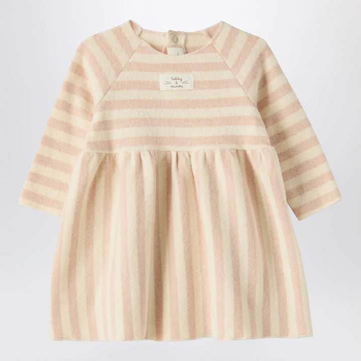 Teddy &amp; Minou - Pink striped cotton-blend dress