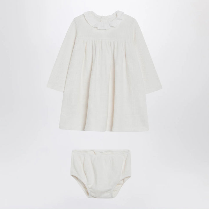 Teddy &amp; Minou - Milk white dress with matching bloomers