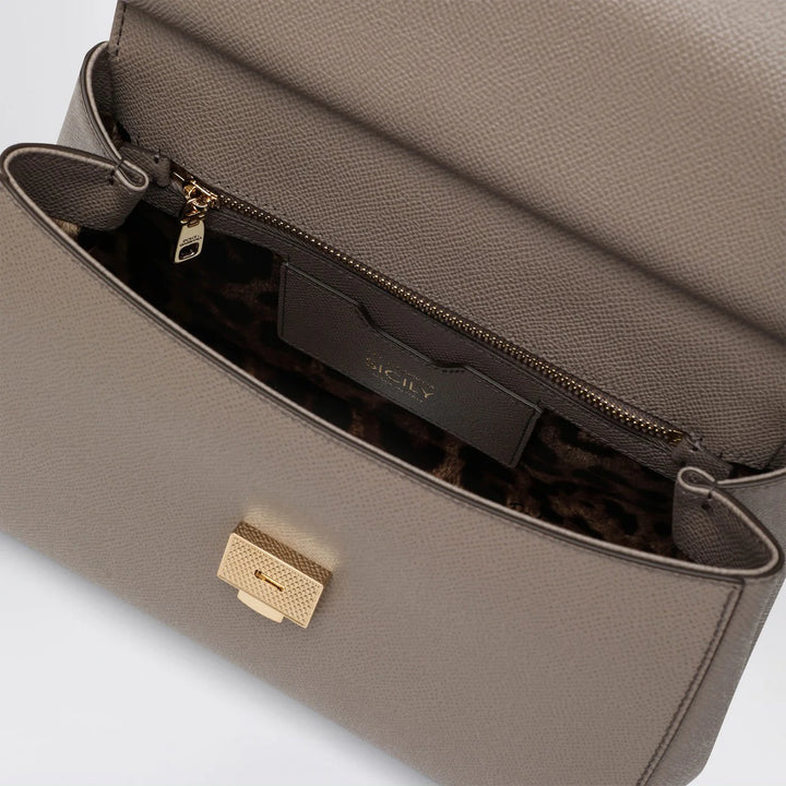 Dolce&amp;Gabbana - Large mud colour Sicily Hand Bag