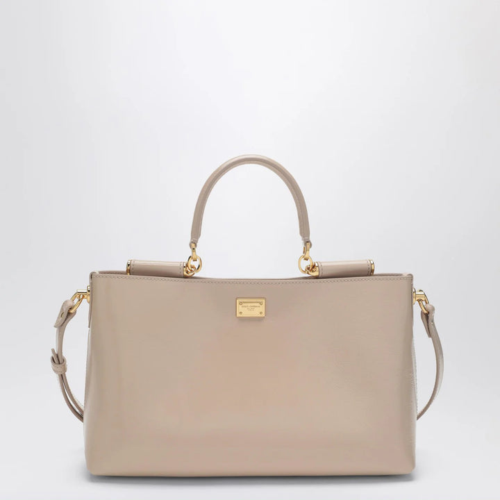 Dolce&amp;Gabbana - Vittoria handbag in flesh-coloured leather