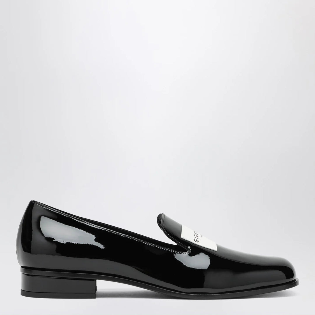 Givenchy - Black patent leather tuxedo loafers