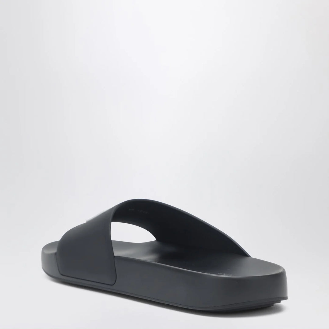 Givenchy - Label flat mules in black rubber