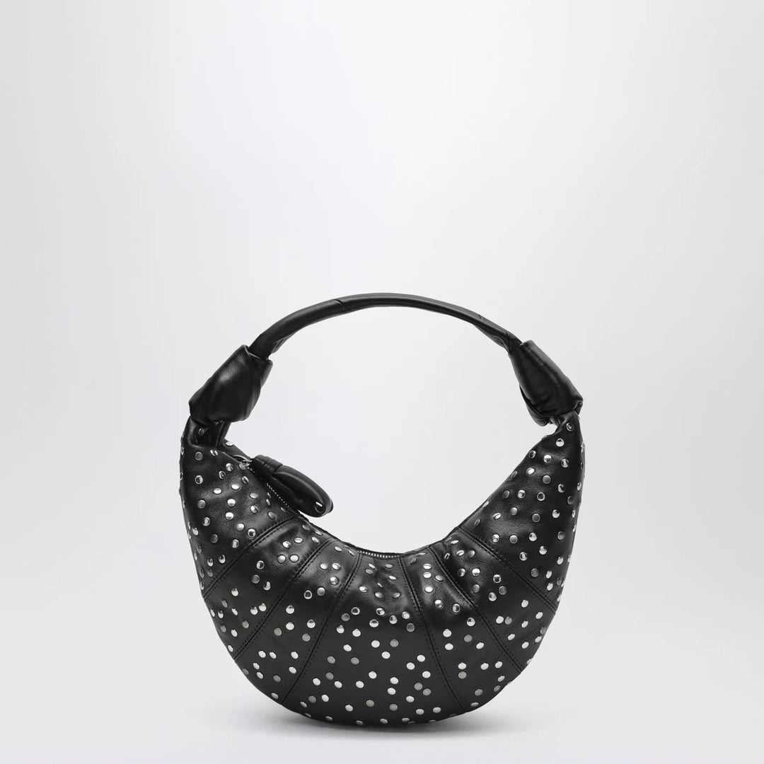 LEMAIRE - Brown Fortune Croissant bag with studs