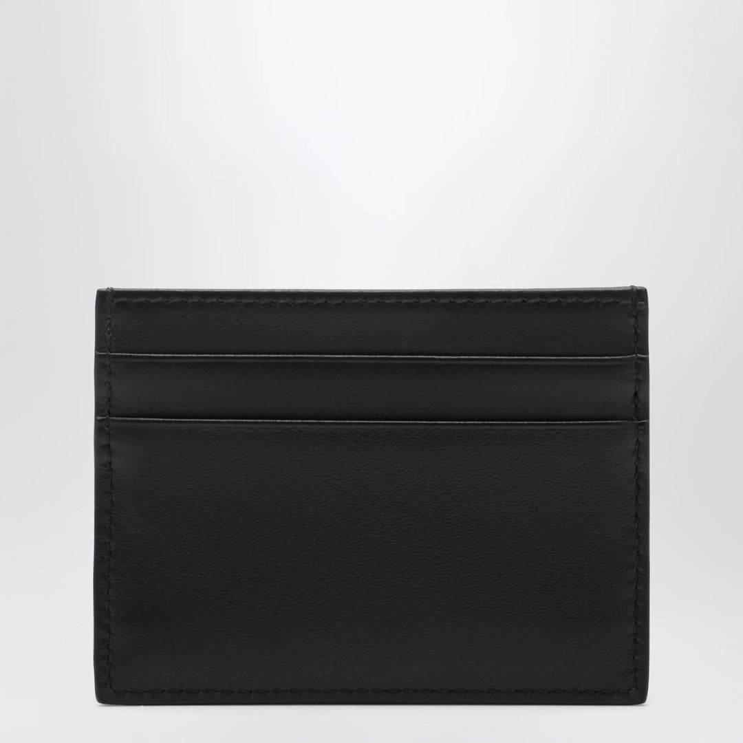 Dolce&amp;Gabbana - DG Intrecciato card holder with woven logo in calfskin, black