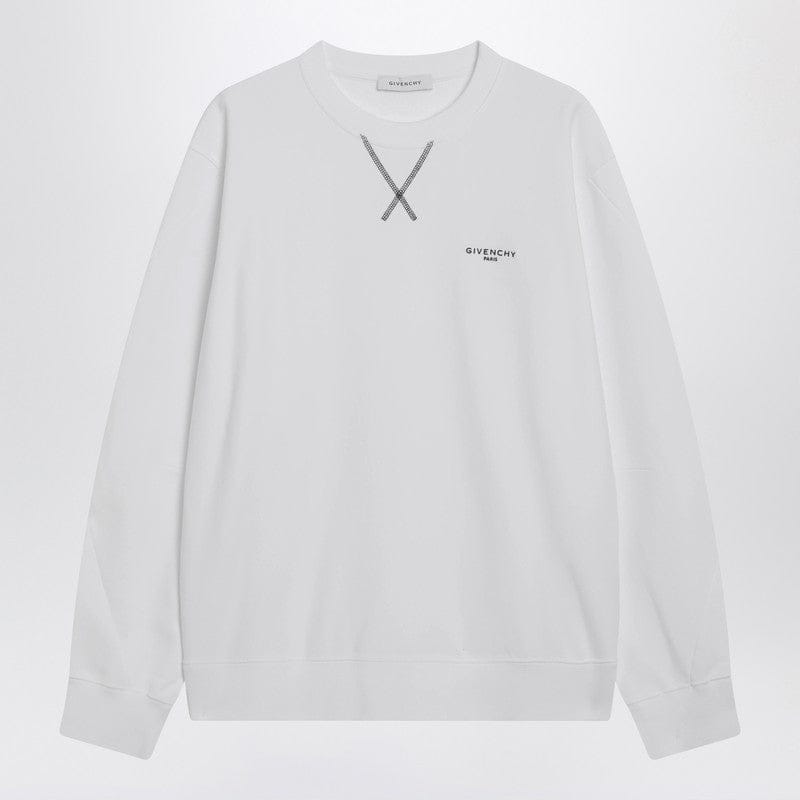 Shirts & Tops Givenchy - White Couture Seam sweatshirt with embroidered logo - L Brand
