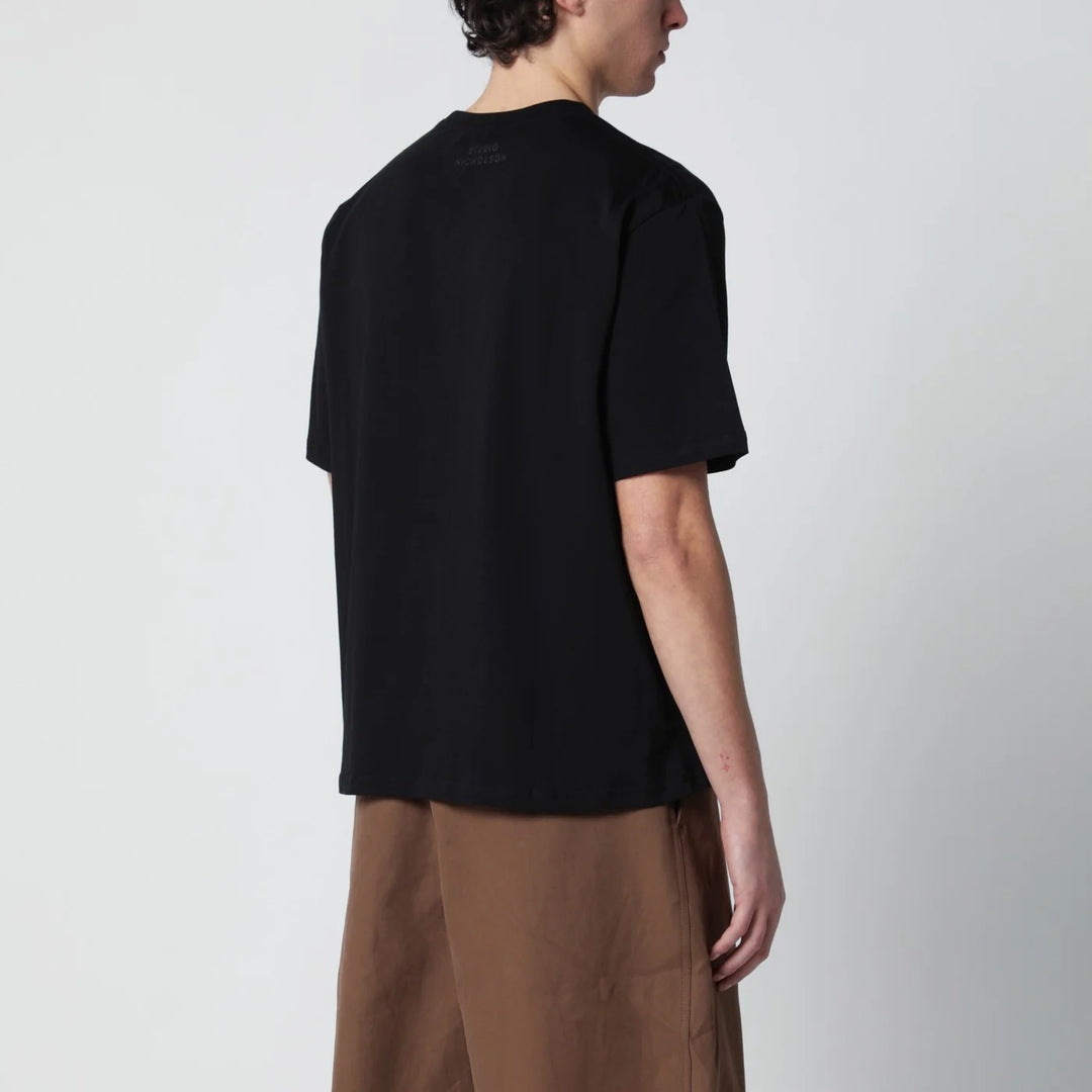 STUDIO NICHOLSON - Bric T-shirt black regular fit