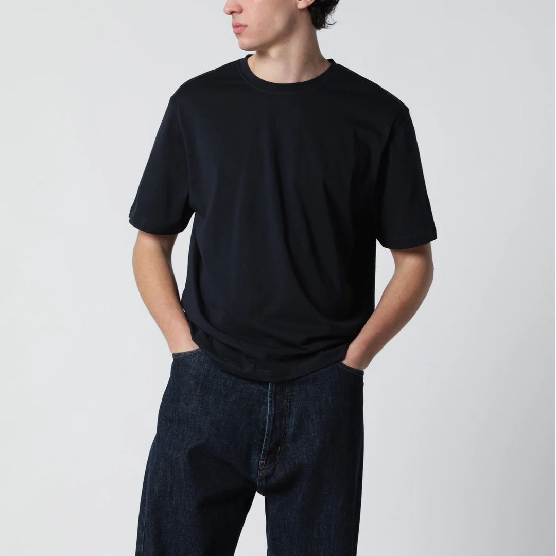 STUDIO NICHOLSON - Bric T-shirt blue regular fit