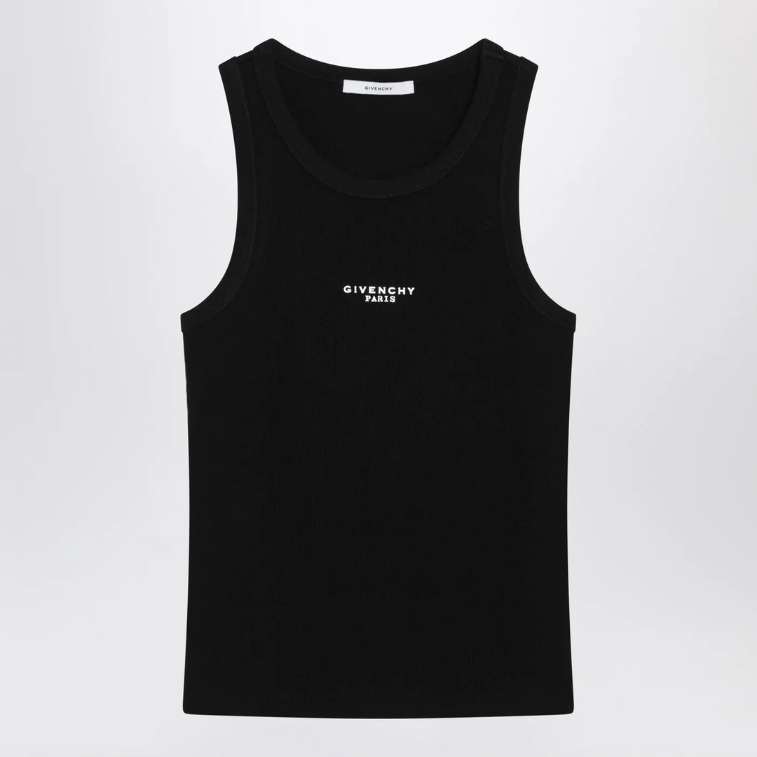 Givenchy - Black slim-cut tank top with logo