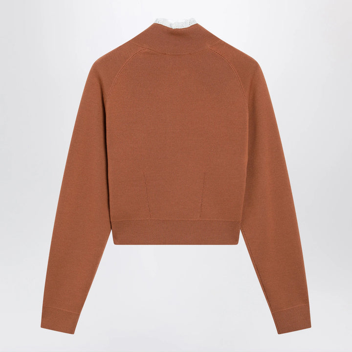 Chloé - Cognac-colored wool sweater