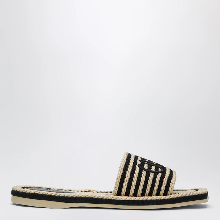Chloé - Sand mules in hand-braided recycled rope, black