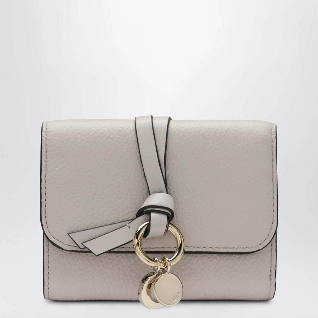Chloé - Alphabet small trifold wallet in light grey