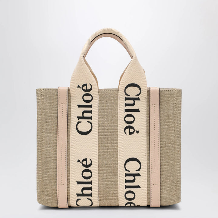 Chloé - Woody little bag in beige canvas