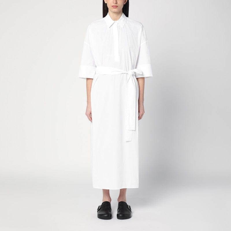 Dresses P.A.R.O.S.H. - White chemise dress in cotton - M Brand