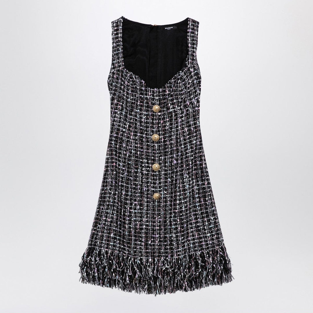 Dresses 40 Balmain Tweed mini dress with buttons Brand