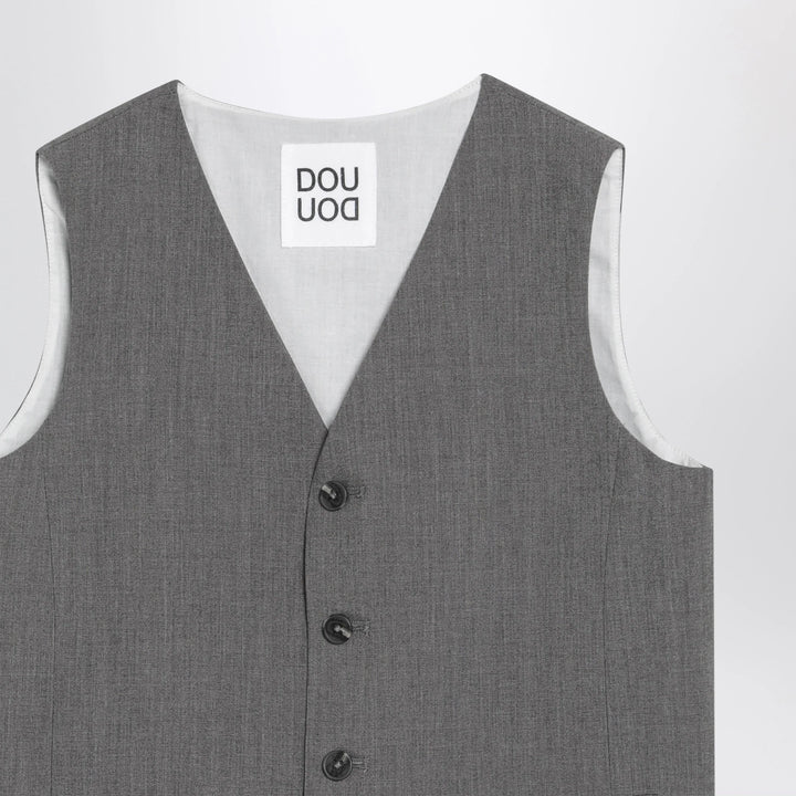 Douuod - Grey single-breasted vest