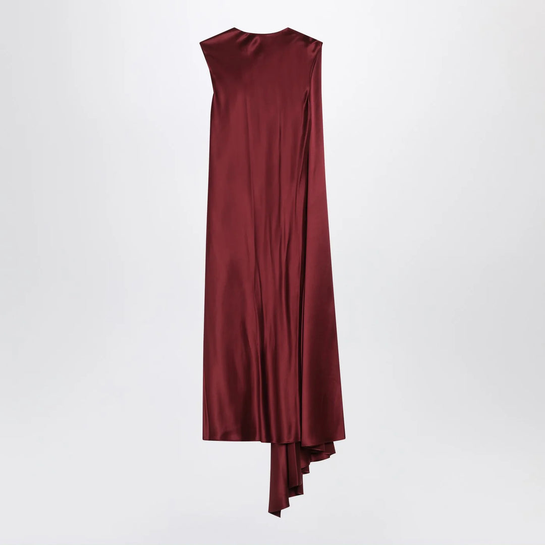 Max Mara Pianoforte - Raspberry cape detail dress