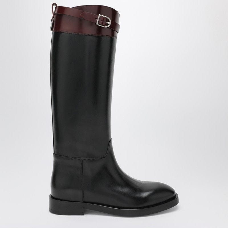 Shoes Durazzi Milano - Black/burgundy two-tone boots - 37 IT Brand