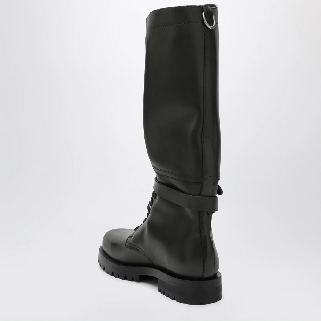 Durazzi Milano - Dark green high combat boots