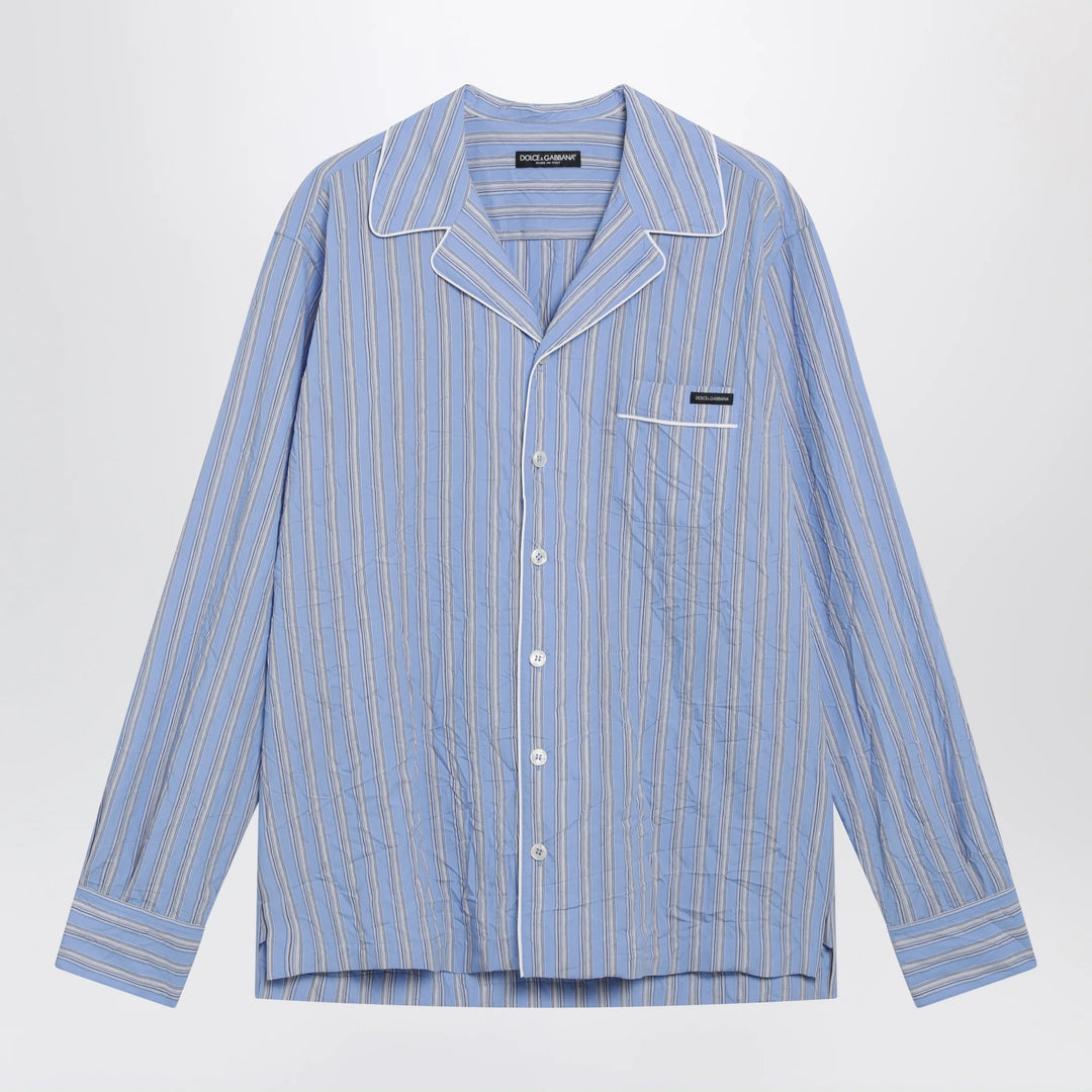 Dolce&amp;Gabbana - Vanity striped froissé shirt in multicolour