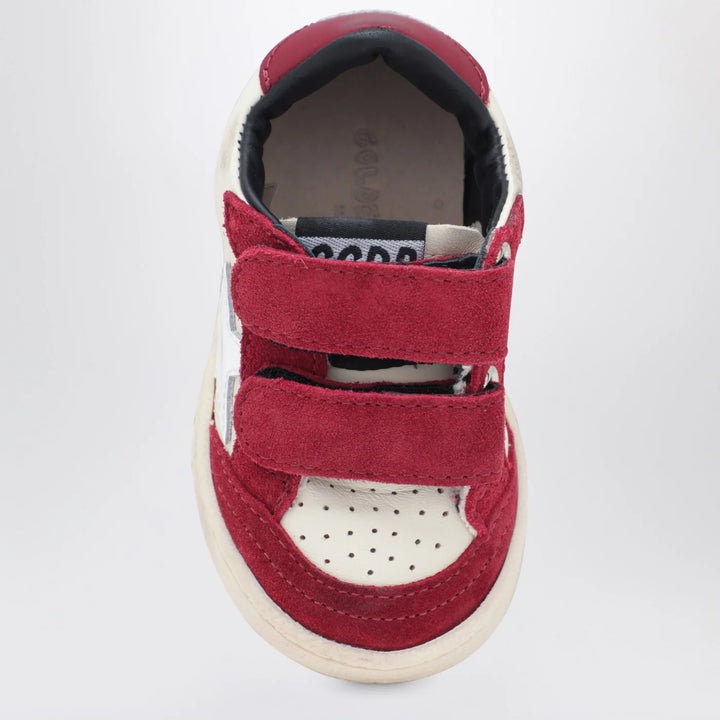 Golden Goose - Ball Star Sneakers in white/red