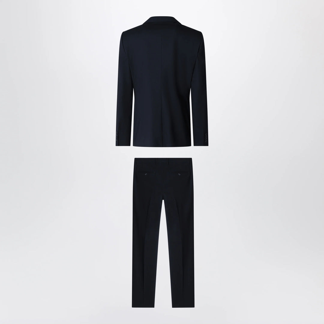 Dolce&amp;Gabbana - Martini double-breasted dress in blue stretch wool