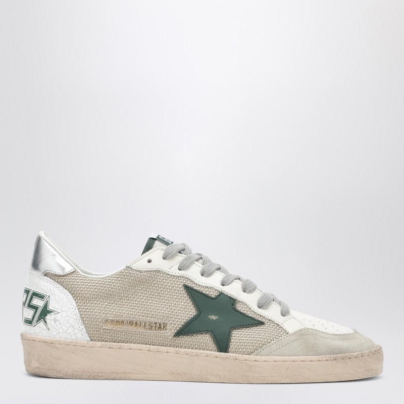Shoes Golden Goose - Ballstar sneakers in white and green with vintage effect - 41 IT Brand