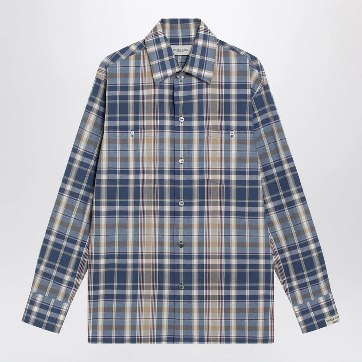 Golden Goose - Indigo blue checked shirt