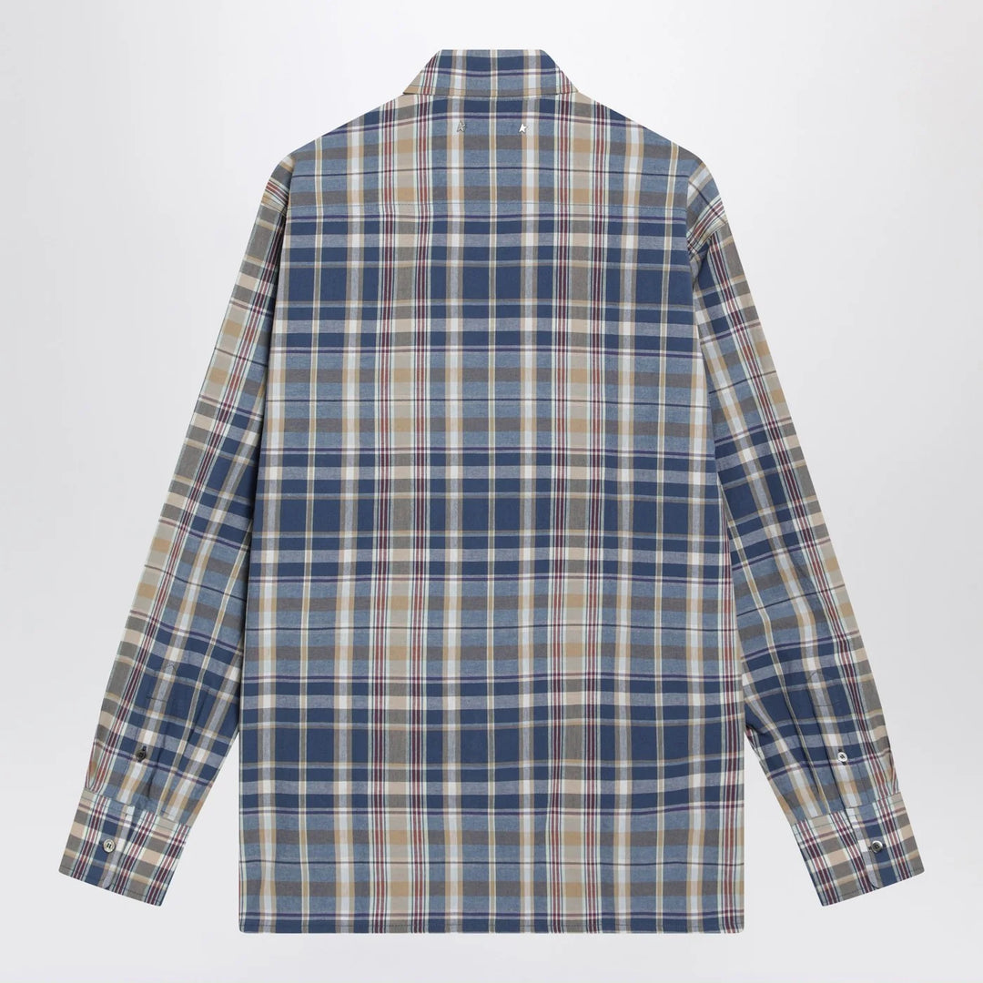 Golden Goose - Indigo blue checked shirt