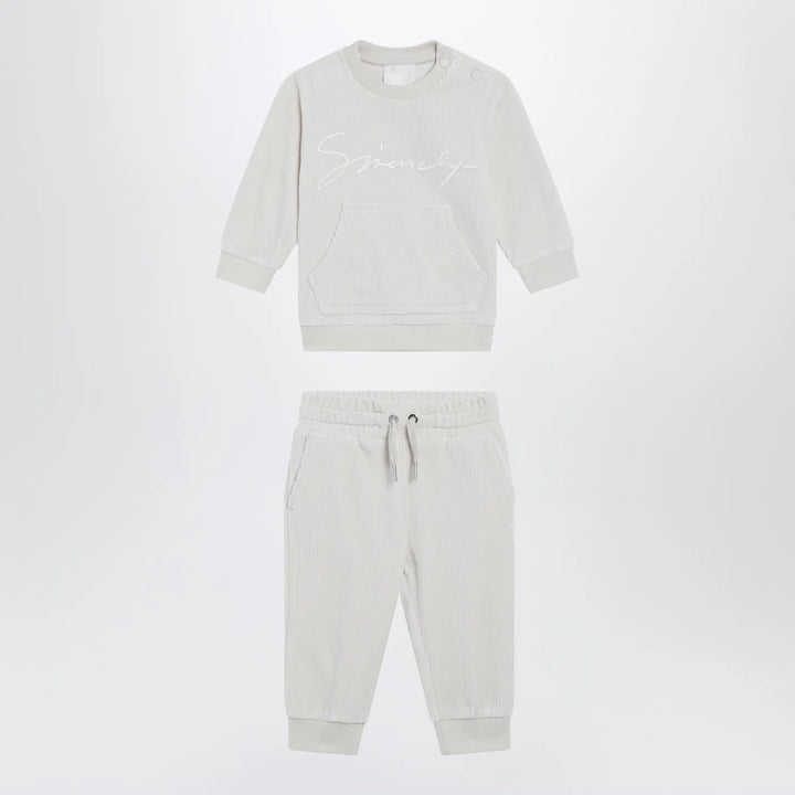Givenchy - White velvet two-piece outfit