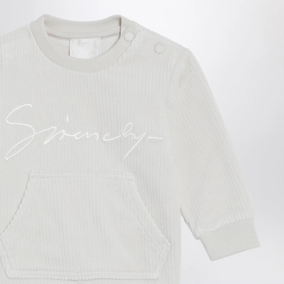 Givenchy - White velvet two-piece outfit