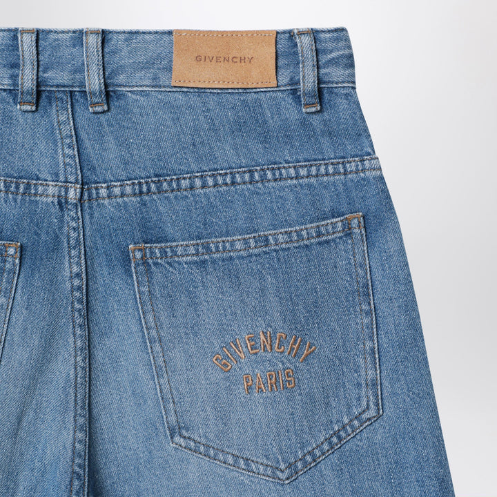 Givenchy - Blue jeans with logo embroidery